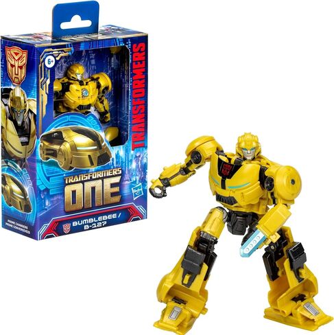 Transformers: One Prime Changer Bumblebee (B-127) 5-Inch Robot Action Figure, Interactive Toys for Boys and Girls Ages 6 and Up in Saudi Arabia