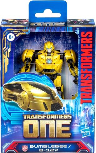 Transformers: One Prime Changer Bumblebee (B-127) 5-Inch Robot Action Figure, Interactive Toys for Boys and Girls Ages 6 and Up in Saudi Arabia