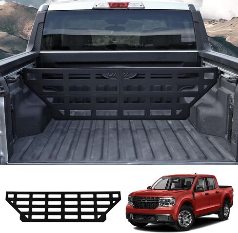 مقسم سرير شاحنة Mabett لملحقات Ford Maverick 2022-2024، لوحة مولي لتنظيم سرير شاحنة إدارة البضائع لمزيد من الحمل والتخزين (لLariat، مقسم السرير) in Saudi Arabia