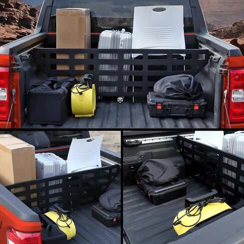 مقسم سرير شاحنة Mabett لملحقات Ford Maverick 2022-2024، لوحة مولي لتنظيم سرير شاحنة إدارة البضائع لمزيد من الحمل والتخزين (لLariat، مقسم السرير) in Saudi Arabia