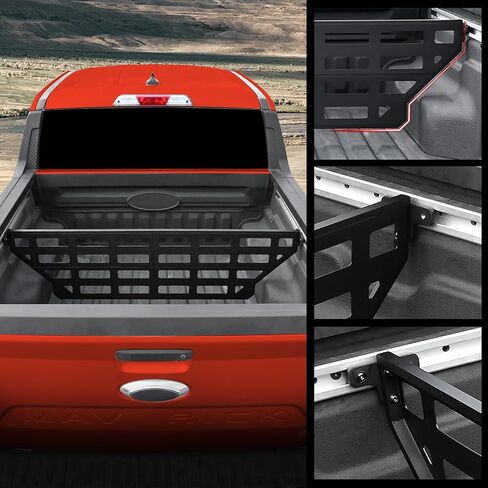 مقسم سرير شاحنة Mabett لملحقات Ford Maverick 2022-2024، لوحة مولي لتنظيم سرير شاحنة إدارة البضائع لمزيد من الحمل والتخزين (لLariat، مقسم السرير) in Saudi Arabia