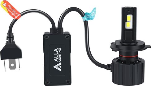 Alla Lighting ALB-NL 16000Lms H4 HB2 9003 مصابيح ضباب LED أو مصابيح تشغيل نهارية (DRL)، 6000K زينون أبيض in Kuwait