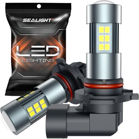 SEALIGHT H10 9145 LED Fog Light Bulbs, 360-Degree Illumination H10/9145/9140 LED Bulb Fog Light Bulbs, 6000k Xenon White 9040 9045 9140 Fog Lights LED 1:1 Matching Design for Car Trucks, Pack of 2 in Saudi Arabia