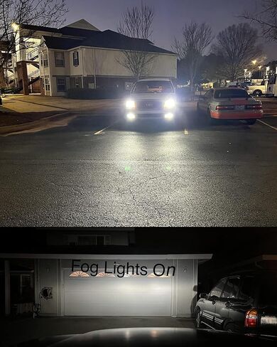 SEALIGHT H10 9145 LED Fog Light Bulbs, 360-Degree Illumination H10/9145/9140 LED Bulb Fog Light Bulbs, 6000k Xenon White 9040 9045 9140 Fog Lights LED 1:1 Matching Design for Car Trucks, Pack of 2 in Saudi Arabia