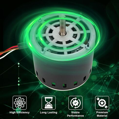 1468B3239 محرك مروحة مكثف 1/3 حصان، 115 فولت، 4.0 أمبير، 60 هرتز، 1650 دورة في الدقيقة متوافق مع مكيفات الهواء كولمان 9000 سلسلة ماخ AC استبدال 1468A3239 1468B323 1468A323 in Kuwait