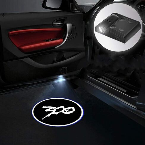2PCS LED Car Door Lights Logo Projector Compatible with Chrysler 300 300c/s LED Ghost Shadow Light Laser in Saudi Arabia
