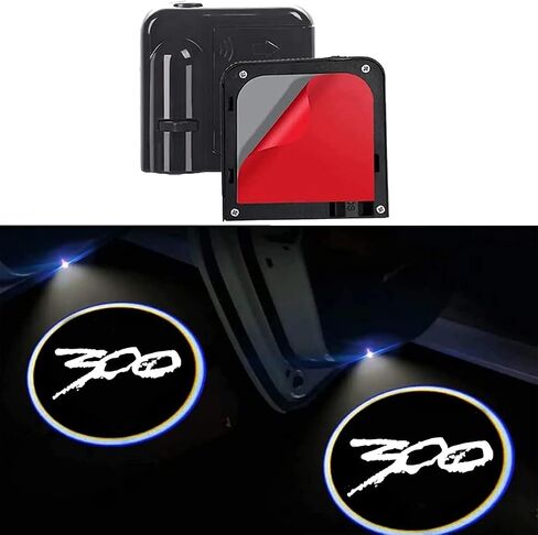 2PCS LED Car Door Lights Logo Projector Compatible with Chrysler 300 300c/s LED Ghost Shadow Light Laser in Saudi Arabia