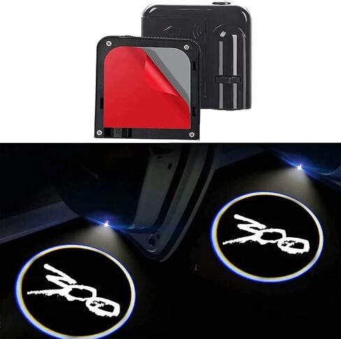 2PCS LED Car Door Lights Logo Projector Compatible with Chrysler 300 300c/s LED Ghost Shadow Light Laser in Saudi Arabia