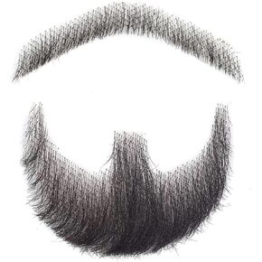Fake Beard Fake Mustache Human Hair Full Hand Tied Lace Facial Hair Black Goatee Beard Festival Costume Beard Parties Cosplay