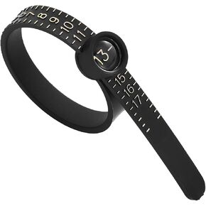 King Will Ring Sizer Finger Ring Gauge Reusable Measuring Tool Size 0-13 with Half Size, 27 PCS Size 0-13 with Half Size, 27 PCS