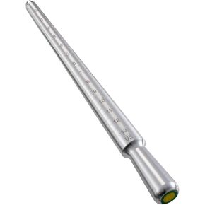 Meowoo Ring Sizer Madrel, Solid Aluminum Mandrel for Ring Measurer and Repair Distorted Ring, Hammerable Round Mandrel