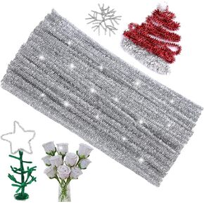 100Pcs Pipe Cleaners, Pipe Cleaners Craft, Creative Craft Pipe Cleaners for Flower Making, Chenille Stems Crafting Pipe Cleaners Flowers, Craft Supplies for Home Festivals DIY/Yellow