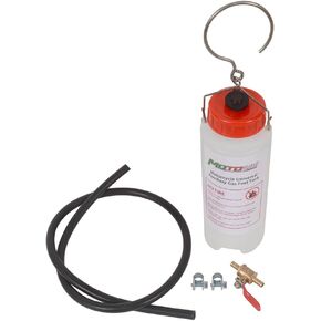 MOTO4U Auxiliary Gas Fuel Tank Universal Motorcycle Gas Tank Repair Tool Kit Auxiliary Fuel Tank 500ML with Fuel Hose,Cut Off Valve and Lid with Air Outlet