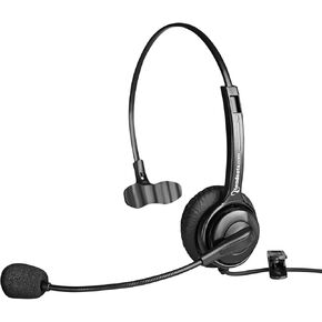Executive Pro Overture | Premium Dual-Ear Noise-Canceling Corded USB Headset for Computer | Works with Mac and PC - Skype, Teams, and Zoom Headset | Office Headset with Microphone for PC
