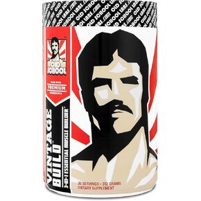 Old School Labs Vintage Build – Post Workout Recovery & Muscle Building Powder Drink for Muscular Strength & Growth - Reduces Soreness – Creatine Monohydrate, BCAAs, L-Glutamine – Unflavored – 312g