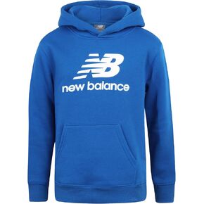 New Balance Boys' Hoodie - Durable Double Fleece Lined Pullover Sweatshirt with Reinforced Seams Kangaroo Pocket (Sizes 8-20)