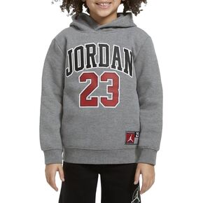 NIKE Jordan Boys' Fleece Pullover Hoodie (US, Alpha, Medium, Regular, Carbon-Heather)
