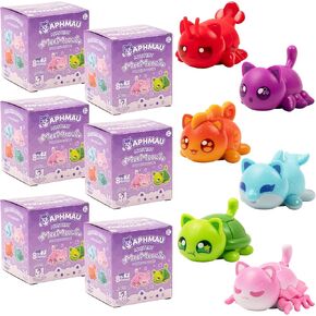 Aphmau MeeMeow Mystery Figures 6 Pack – Series 4; YouTube Gaming Channel, Blind Box, 6 of 8 Possible Under The Sea MeeMeows, Official Merch