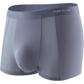 Arjen Kroos Men's Modal Trunks Underwear Sexy Mesh Boxer Briefs Quick Dry Tagless Underpants