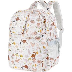 Toddler Backpack for Girls 4+, Lightweight 14" Kids Bookbags with Chest Buckle for Preschool,Travel,Kindergarten,Elementary, Durable & Water-Resistant Fabric,Pink