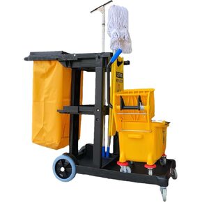 Simpli-Magic Rolling Utility Cart on Wheels, Heavy Duty with Ergonomic Handle, Deep Shelfs for Garage, Warehouse, Workshop, 600-Pound Capacity 40x33x17-Inch