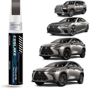 Car Touch Up Paint(Eminent White Pearl(085)) for Lexus, Car Paint Scratch Repair Kit, Quick & Easy Solution to Repair Car Scratches, 2 in 1 Scratch Remover Pen with Extra 1mm Fine Brush