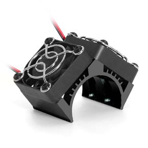 REDSPIDER RC Motor Fan Twin rc Fan，40mm rc Fan Side Installation Design， for 1/8 1/7 Scale RC Cars 4074 4268 4282 Motor,Diameter Size of Brushless Motor is 40-42mm (Red)