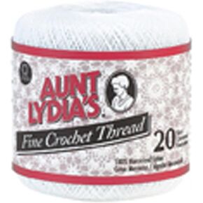 خيط العمة ليديا كروشيه ناعم مقاس 20-أبيض in Kuwait