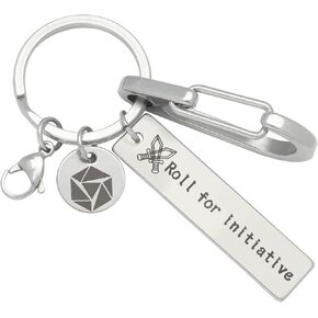 سلسلة مفاتيح Haxtec DND هدايا DND للاعبين DND سلسلة مفاتيح جديدة للرجال ملحقات DND لهدايا ألعاب TTRPG in Kuwait