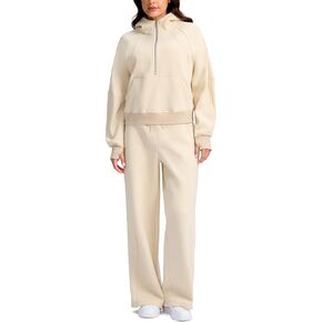 SANTINY Two Piece Sets for Women Fleece Hoodies Oversized Sweatsuits 2 Piece Lounge Sets