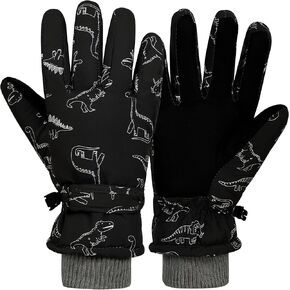 LPMOERA Kids Gloves Winter Toddler Snow Waterproof Gloves For Boys Girls Ski Gloves Toddler Mittens Windproof