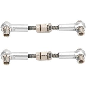 Front Rear Servo Linkage Rod Upgrade Accessories for RS4 Sport 3 1/10 RC Car(Silver )
