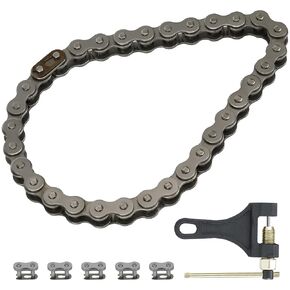 420 Chain 32 Links Replacement for Coleman KT196 CK196 Go Kart Parts Predator 196cc 6.5hp Engine Powersports 4 Wheeler Quad Go Kart Accessories Parts with 420 Chain Master Link Chain Breaker
