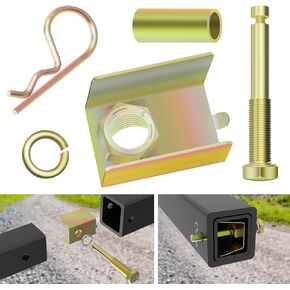 Upgrade 22323 Anti-Rattle Hitch Pin Shim Device, for 2-Inch Receiver, 5/8-in Hole, Compatible with Hollow-Shank Accessories Eliminate Vibration & Noise, Trailer Hitch Anti-Rattle Pin