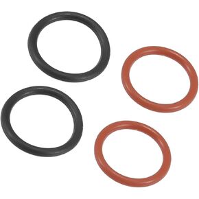 Motoforti Power Steering Pump O-Ring Inlet Outlet Seals Connector Gasket Fit for Honda Accord - Pack of 4 Black Red Long-lasting