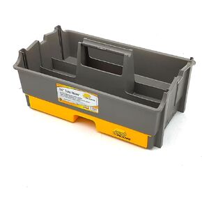 Plano Molding 311-007 14" Tote, Graphite Gray and Iron Yellow
