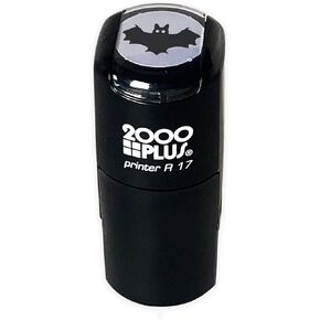 Bat 2000 Plus Self Inking Halloween Rubber Stamp - Black Ink