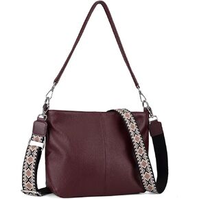 befen Genuine Leather Hobo Bag for Women, Woman Crossbody Purses Handbags Shoulder Bags with Adjustable Wide Strap