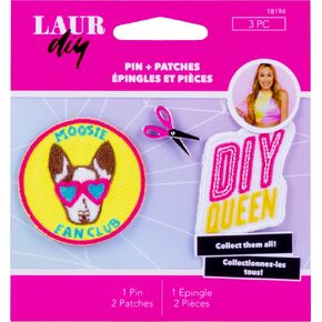 LaurDIY Pins & Patches Sweetie Pie, Pink