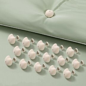 30 Pcs Animal-Shaped Duvet Pins Comforter Pins Curtain Pins Duvet Clips, Use as Duvet Donuts, Curtain or Drape Pins, or to Secure Upholstery (30, White-Bird)