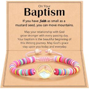Gold Move Mountains-Baptism Confirmation Mustard Seed Bracelet Catholic Christian Easter Gifts