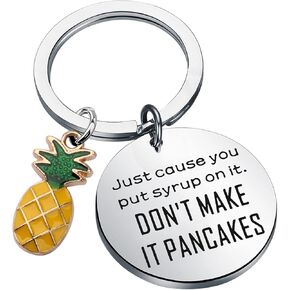 BLEOUK Psych Inspired Keychain Funny Psych Gift Psych TV Show Gift Psych Pineapple Gift