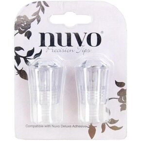 Nuvo Deluxe Adhesive Precision Nozzles-2/Pkg