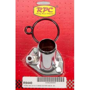 Company R9440 Chrome Water Neck for Small Block Ford