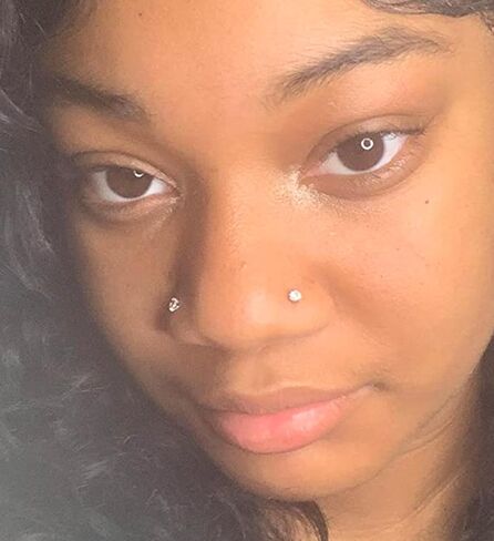 Fake Nose Ring Fake Nose Piercing Fake Nose Stud Stick on Fake Lip Ring Fake Eyebrow Lip Piercing Fake Septum Ring Faux Nose Ring for Women Clip on Nose Ring Fake Earring Stud Silver Gold Black in Saudi Arabia