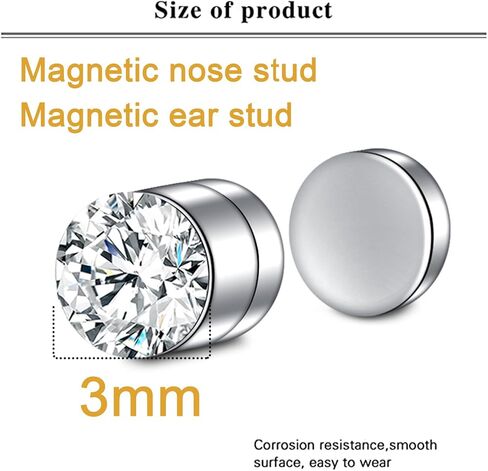 Fake Nose Ring Fake Nose Piercing Fake Nose Stud Stick on Fake Lip Ring Fake Eyebrow Lip Piercing Fake Septum Ring Faux Nose Ring for Women Clip on Nose Ring Fake Earring Stud Silver Gold Black in Saudi Arabia