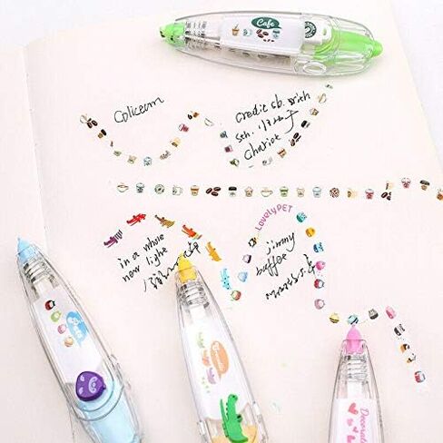 SENRISE Cute Correction Tape, Pen Decorative Design Patterns,Vivid Tumbler For Students/DIY/School/Kids (1Pcs-Kitty) in Saudi Arabia