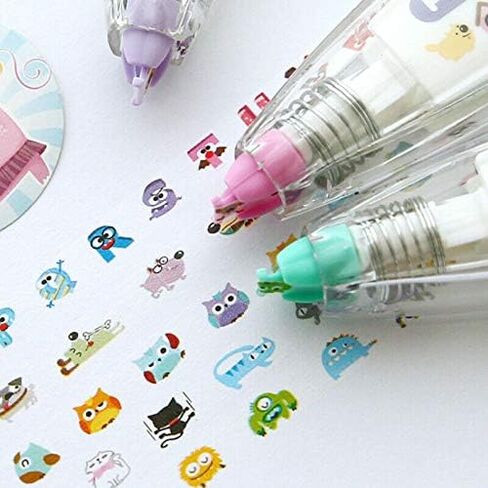 SENRISE Cute Correction Tape, Pen Decorative Design Patterns,Vivid Tumbler For Students/DIY/School/Kids (1Pcs-Kitty) in Saudi Arabia