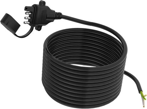 16AWG 1FT مقطورة الأسلاك تسخير 4 دبوس سلك مقطورة مسطحة تسخير النحاس النقي 4 سلك مقطورة سلك مع موصل مقطورة 4 دبوس مغلف، سلك مقطورة 4 أسلاك مرمزة بالألوان مع غطاء غبار in Kuwait