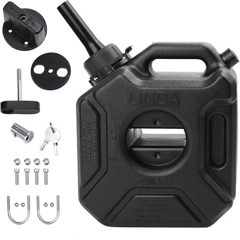 Mokuo Gas Tank in PP Material Fit for Most Motorcycle ATV UTV,3L,Black Color in Saudi Arabia